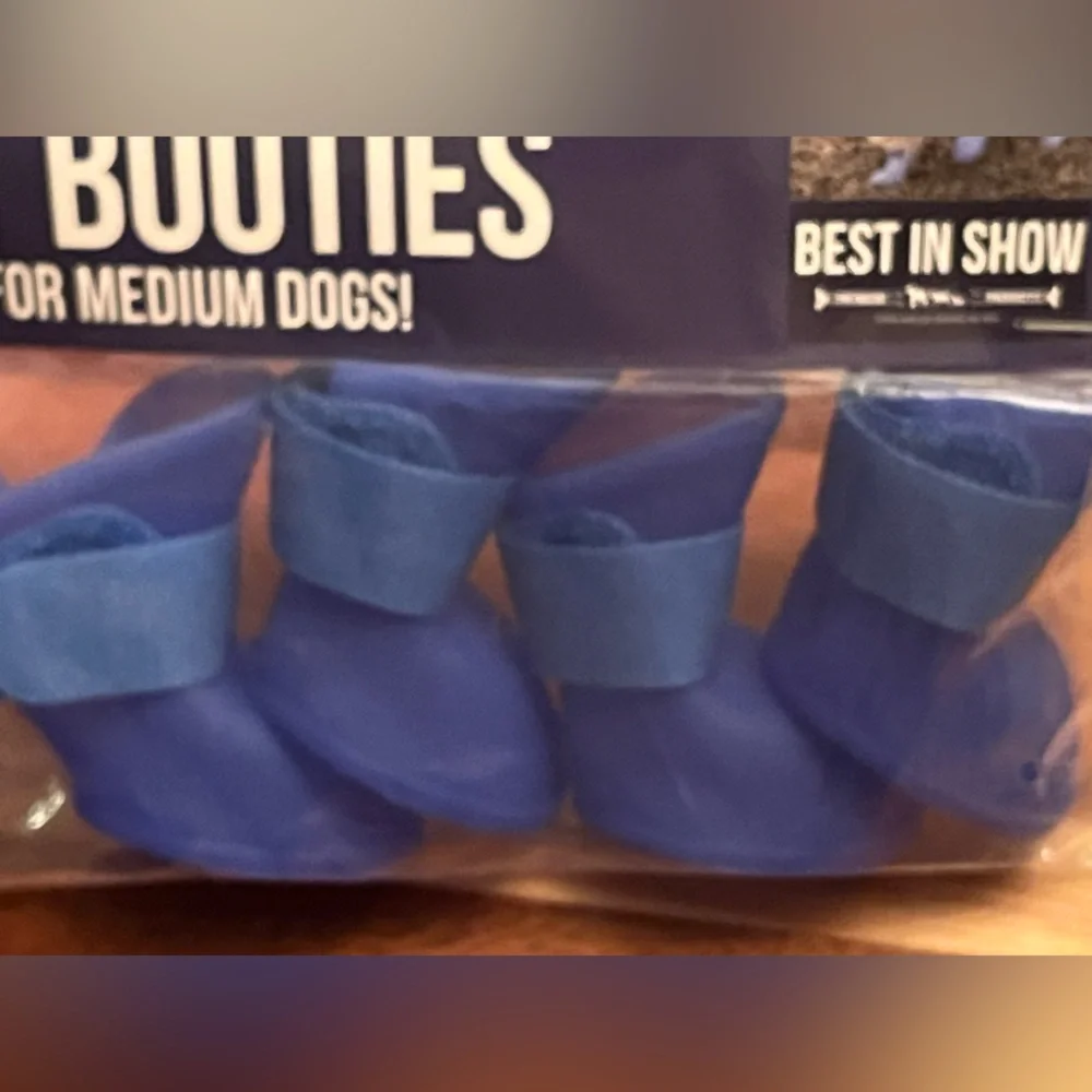 Pet booties with straps for Small/Medium sized dogs. New with tags.